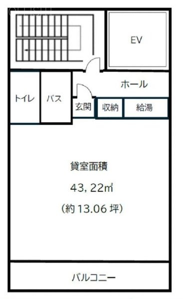カーサ大伝馬町6F 間取り図