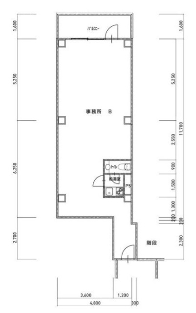 TSKビル3B 間取り図