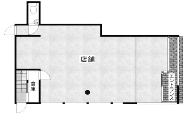 あめみやビル1F 間取り図