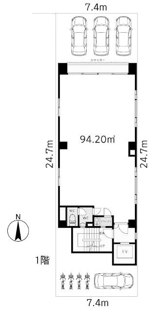 銀座サクラヤ第2ビル1F 間取り図