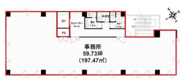 新宿御苑さくらビル2F 間取り図