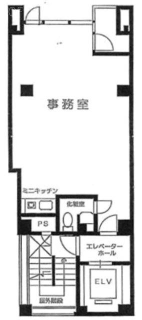 芝虎八ビル3F 間取り図