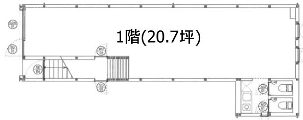 HAMAYAビル1F 間取り図