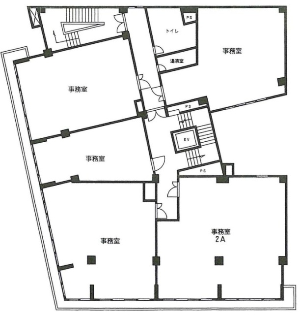 渋谷セントラルビル2F 間取り図