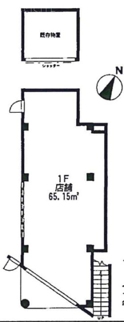 プレステージ21ビル1F 間取り図