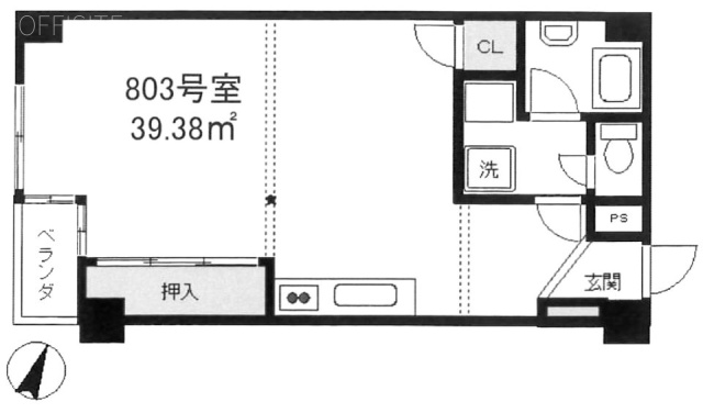 井の頭ビル803 間取り図