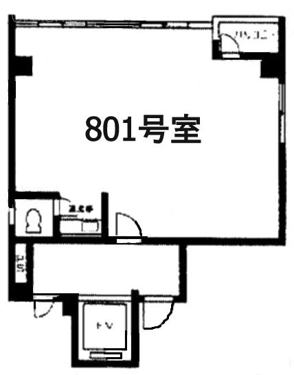 日進ビル801 間取り図