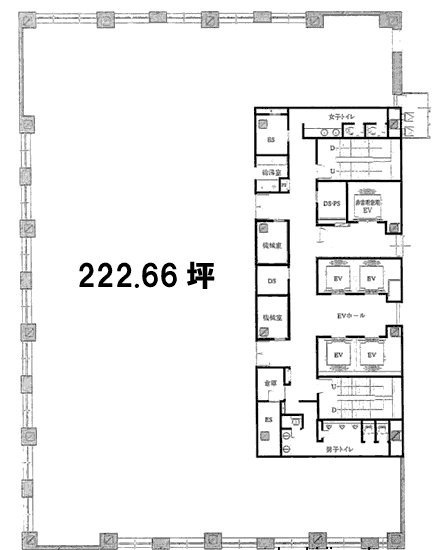 KDX横浜関内ビル12F 間取り図