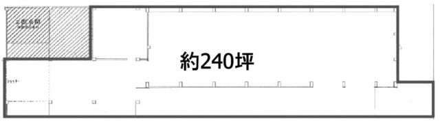 東尾久5丁目貸倉庫・作業所1F 間取り図