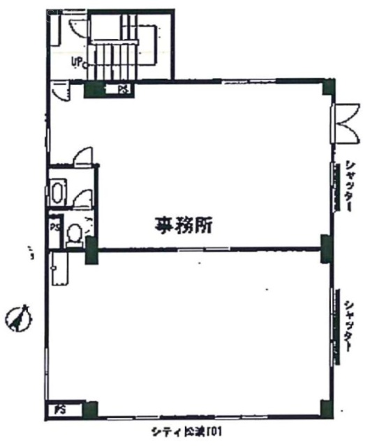 シティ松波ビル1F 間取り図