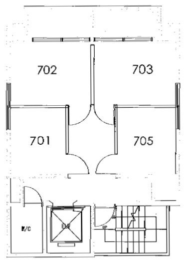 ワタナベラックビル(ハローオフィス神田)703 間取り図