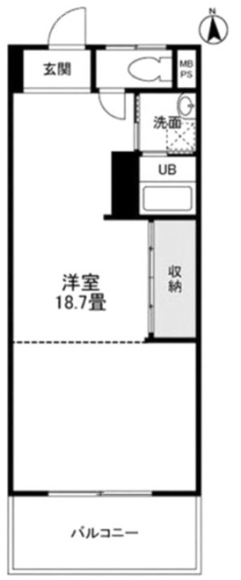 ニューローレルマンション8F 間取り図