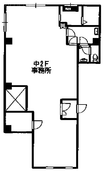 河原ハイツ中2F 間取り図