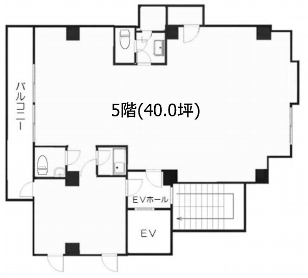 青山ホワイトアドビービル5F 間取り図