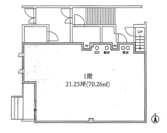 THE PALMS 大島1F 間取り図