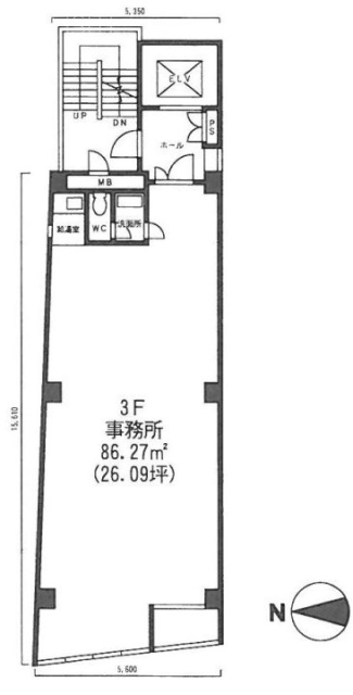 天間ビル3F 間取り図