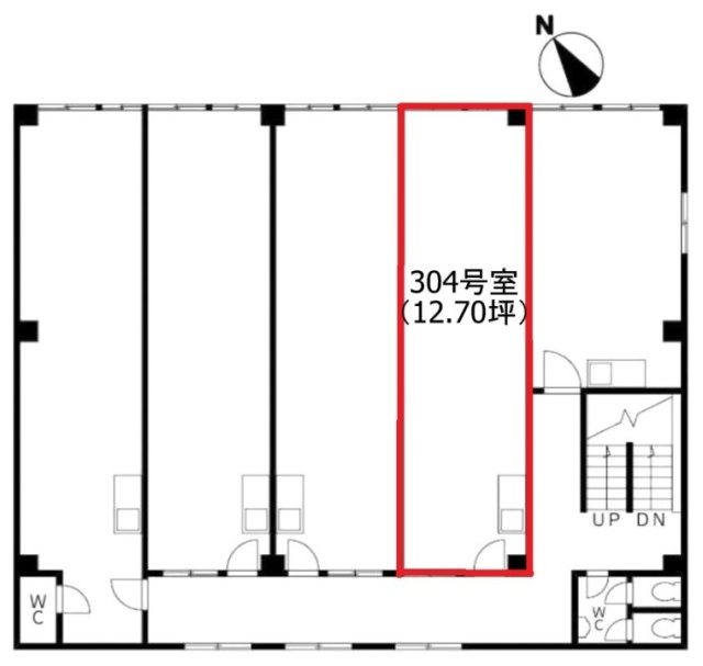 OKK日本橋ビル304 間取り図