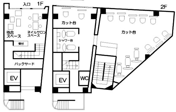 平凡立教前ビル101・2F 間取り図