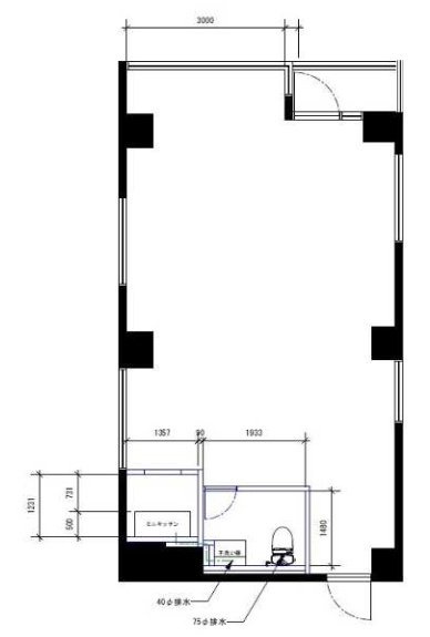 クレール神楽坂6F 間取り図