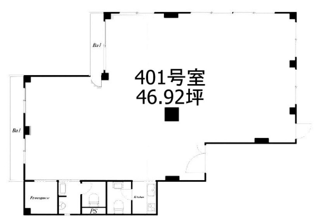 幡ヶ谷TSビル401 間取り図