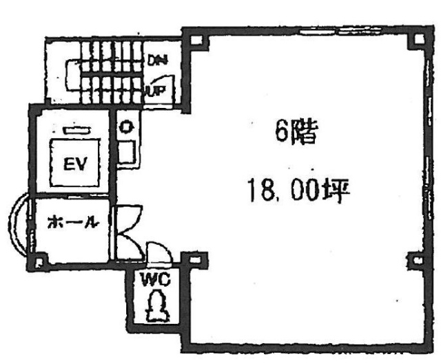 第3歯朶ビル6F 間取り図