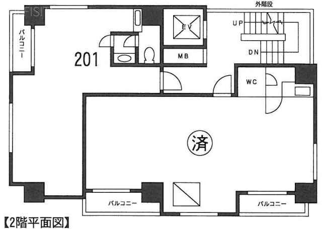 藤和シティコープ新富町201 間取り図