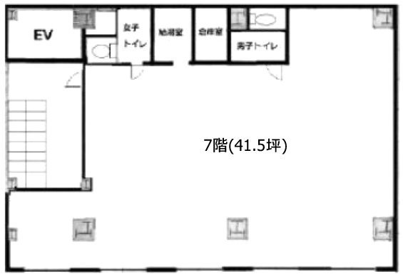 西山ビル7F 間取り図