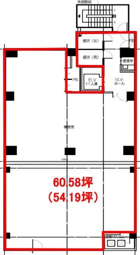 両国中屋ビル2F 間取り図