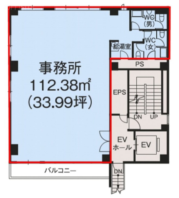 HF湯島ビルディング9F 間取り図