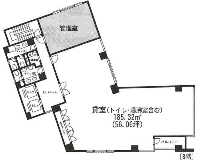 道玄坂カブトビル8F 間取り図