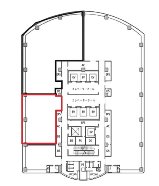 横浜東口ウィスポートビルA 間取り図