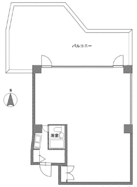 都住創山吹町ビル802 間取り図