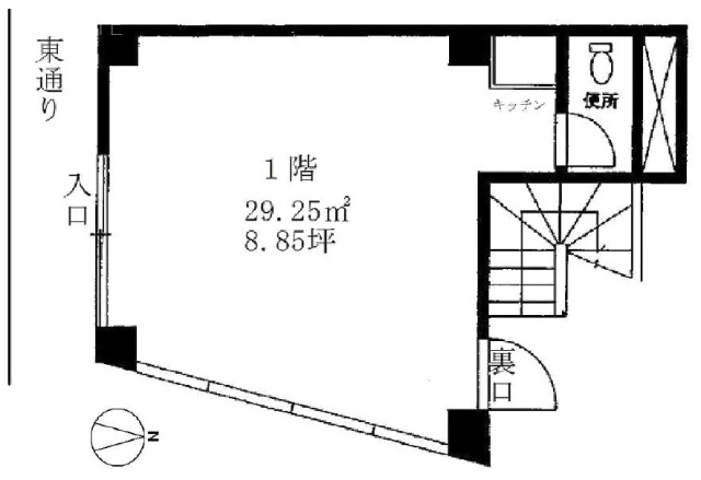 島一ビル1F 間取り図