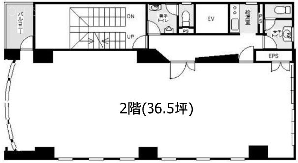 東海日本橋ビル2F 間取り図