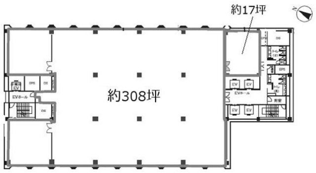 森永プラザビル本館18F 間取り図