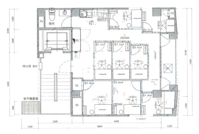 ゴールド赤坂7F 間取り図