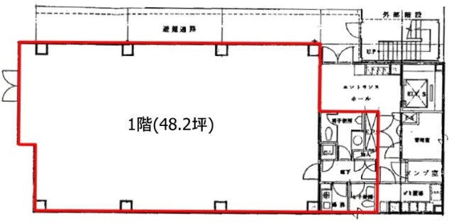 神田駅前SKビル1F 間取り図