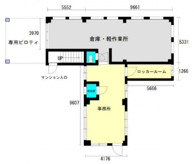 ヴィラ・アキモト1F 間取り図