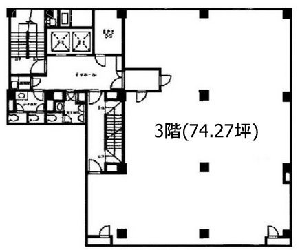 デイム銀座ビル302 間取り図