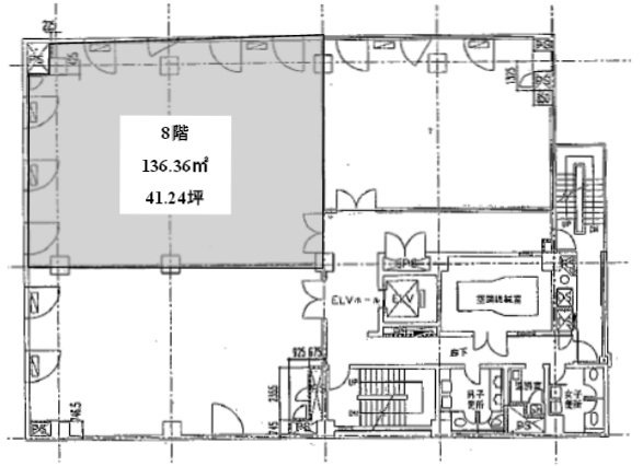 関内駅前マークビル8F 間取り図