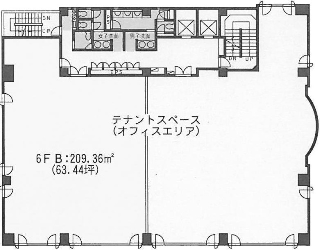 高輪小野ビルB 間取り図