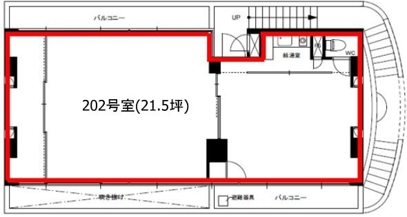 日緯パートⅡ202 間取り図