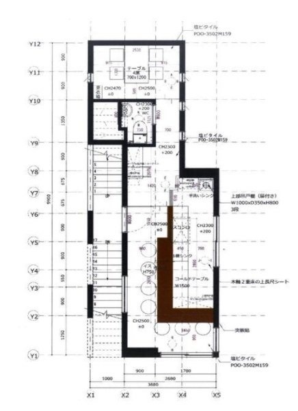 ル・キューブ代官山2F 間取り図