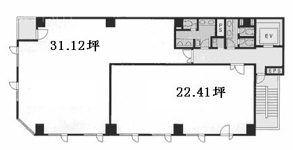 馬車道450ビルB 間取り図