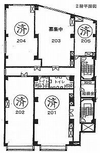 芝ロイヤルビル203 間取り図