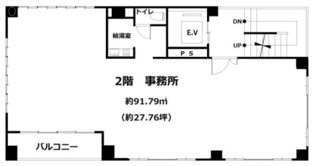 エミナス日本橋浜町ビル2F 間取り図