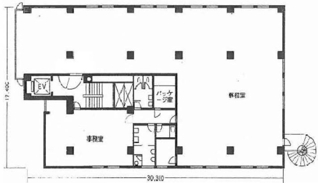 田中駒ビル2F 間取り図