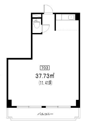 高円寺南サマリヤマンション703 間取り図