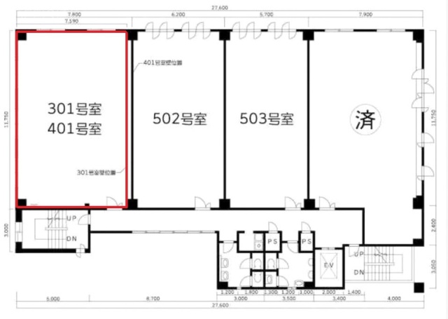 アーベインSTK栄町(天幸61)301 間取り図