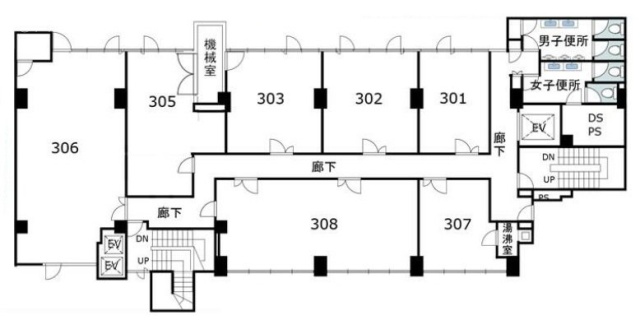 プラザ新大樹305 間取り図